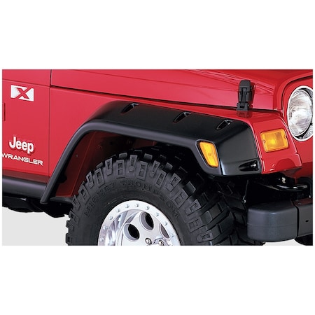 97-06 WRANGLER TJ/04-06 UNLIMITED LJ POCKET STYLE FENDER FLARES - FRON